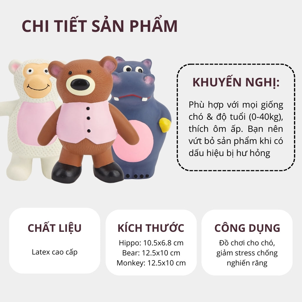 Đồ Chơi Fofos Thú Cao Su Latex Chó