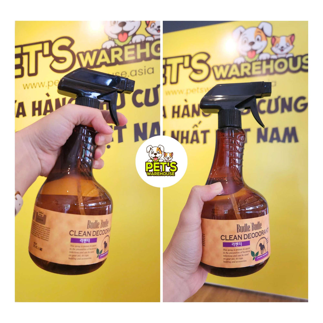 Xịt Khử Mùi Dưỡng Lông Chó Budle'Budle, 530ML