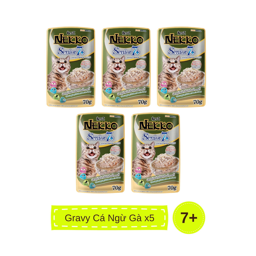 Pate mèo trưởng thành Nekko, Thái Lan, gói 70g | Pet's Warehouse