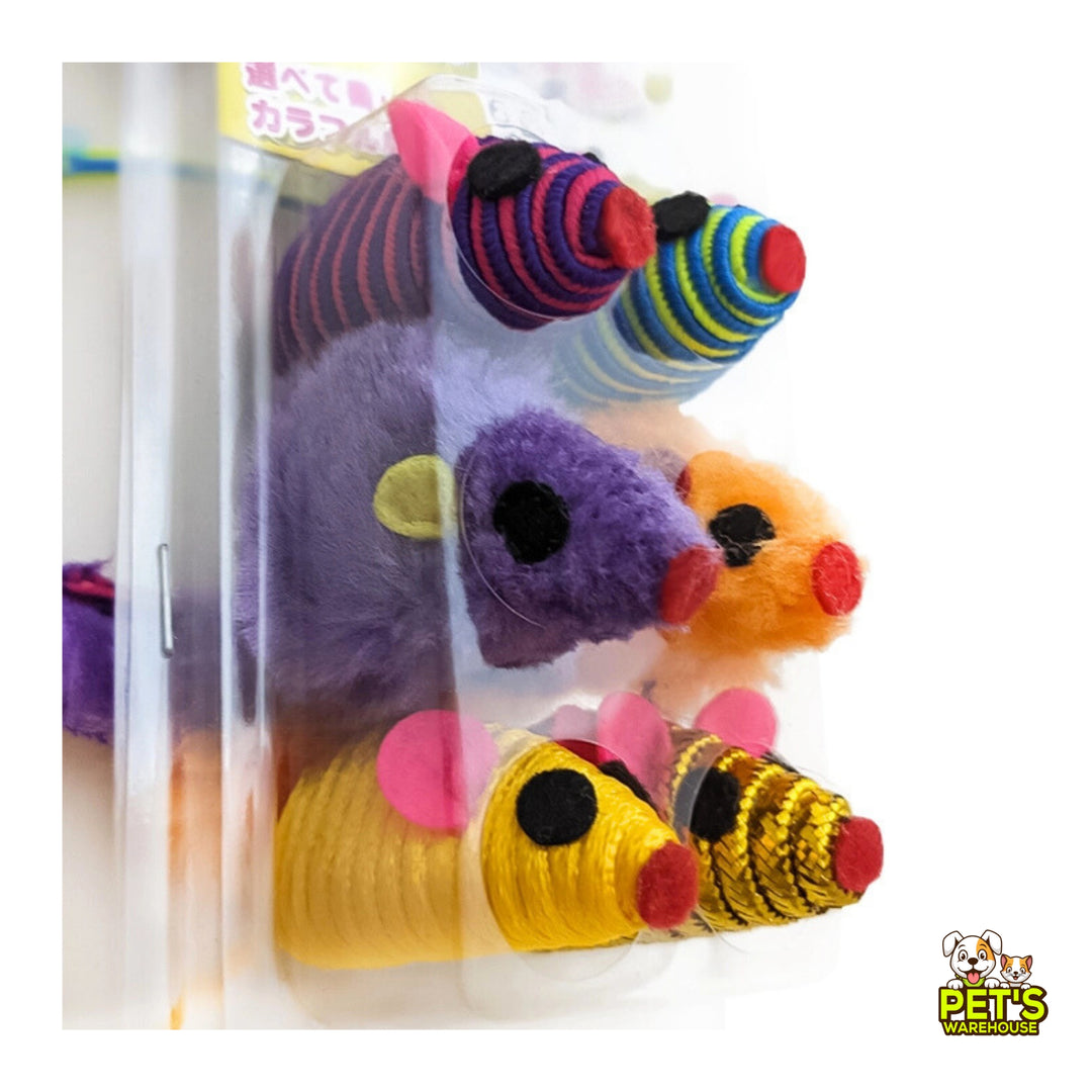 Set Đồ Chơi 6 Bóng, 6 Chuột CattyMan Cho Mèo