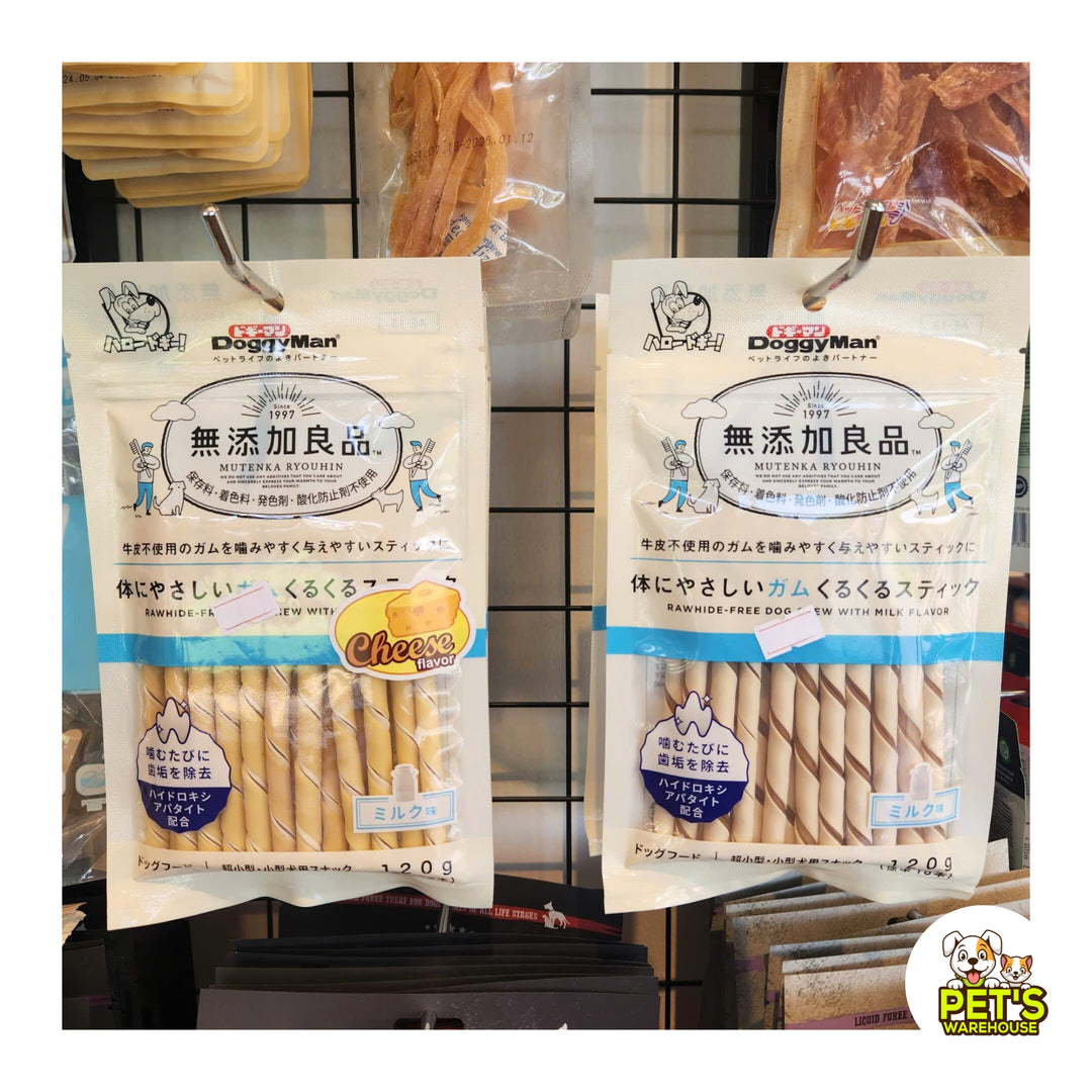 Que Gặm DoggyMan Cho Chó, Gói 120g, Nhiều Hương