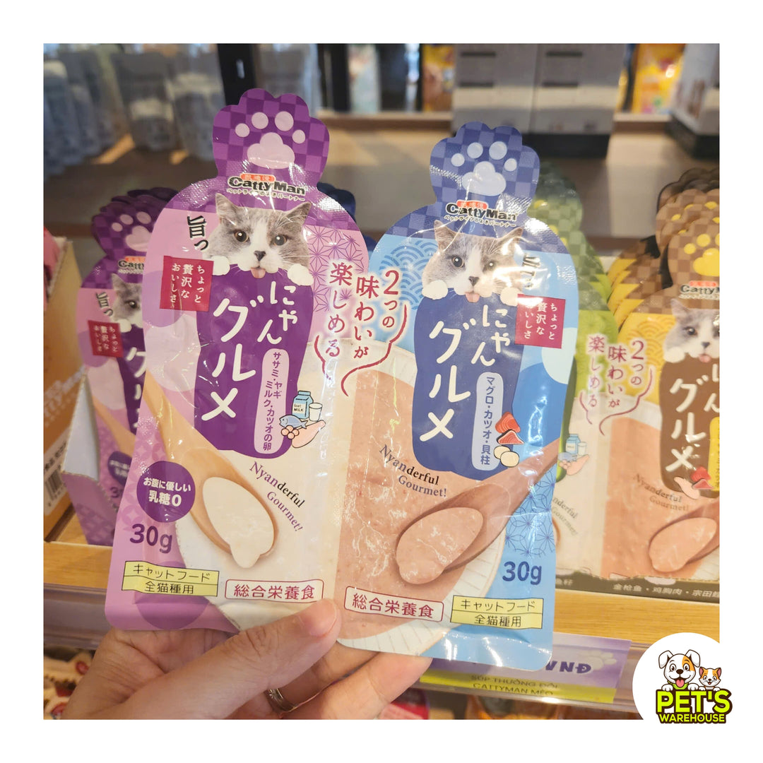 Súp Thưởng Đôi Mix Vị CattyMan Cho Mèo, 60g