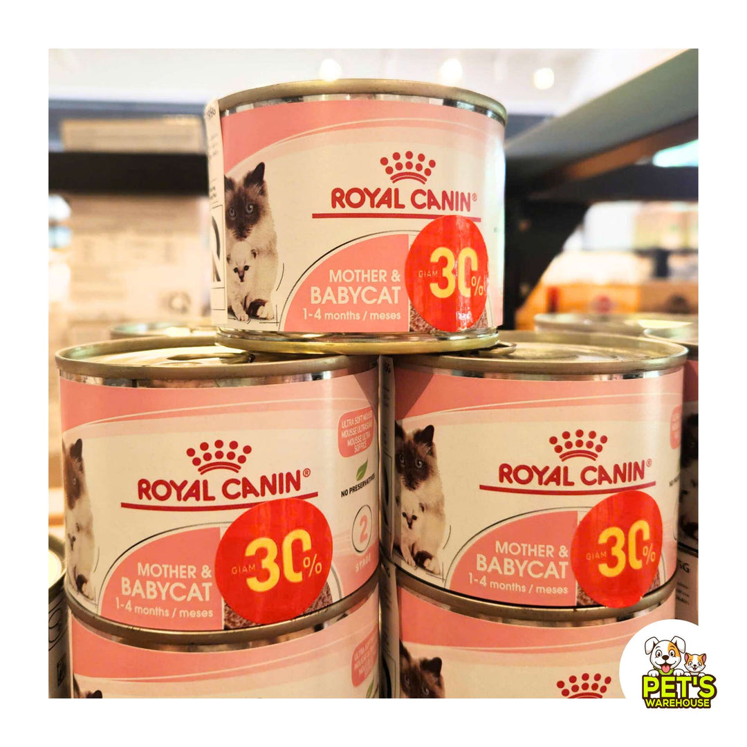 Pate Royal Canin Mother & Baby Cho Mèo Mẹ & Mèo Con 1 - 4 Tháng Tuổi, Lon 195g