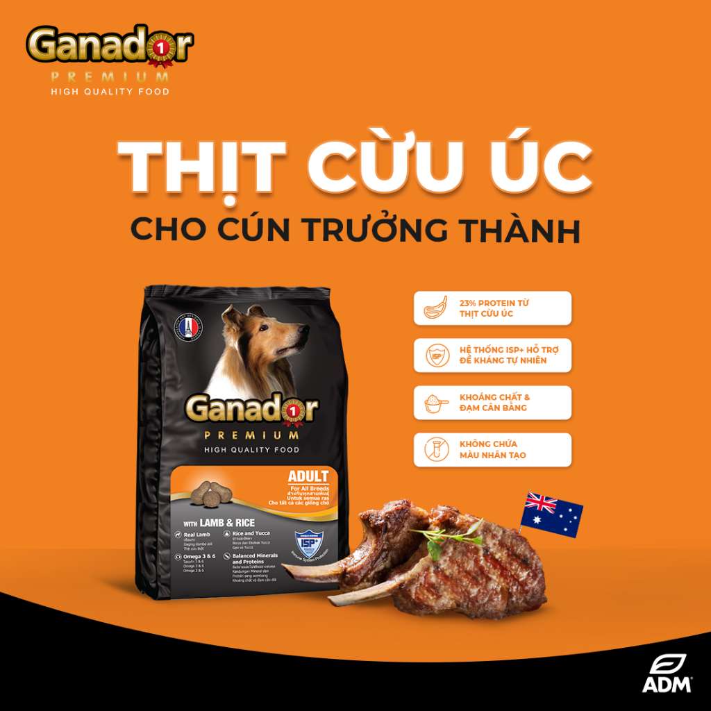 Hạt Ganador cho chó mọi lứa tuổi, nhiều vị, 3kg | Pet's Warehouse