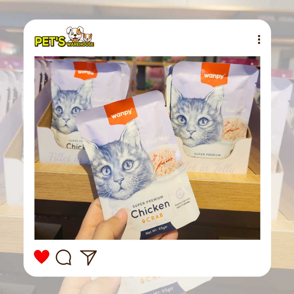 Pate Super Premium Wanpy Cho Mèo Gói 85G