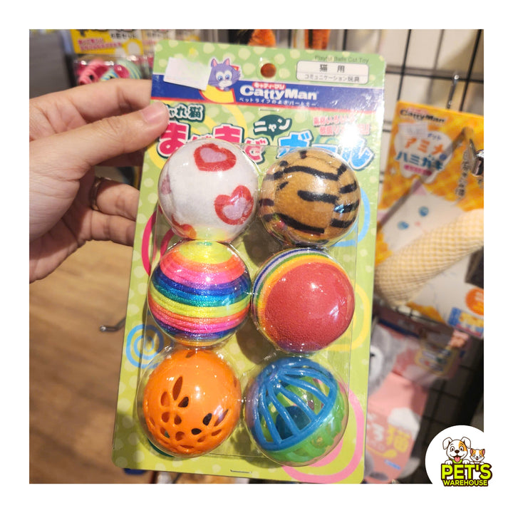 Set Đồ Chơi 6 Bóng, 6 Chuột CattyMan Cho Mèo