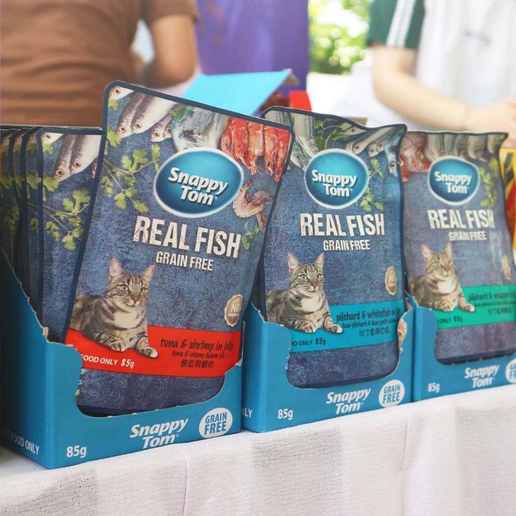 Pate Snappy Tom Real Fish Mèo 85G
