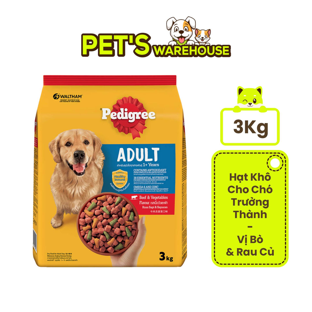 Hạt Pedigree Chó Trưởng Thành 3KG