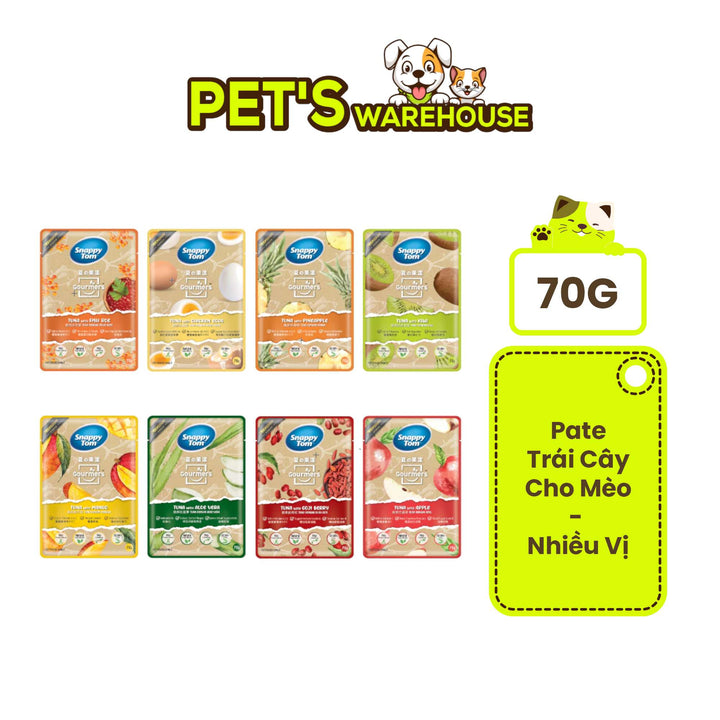Pate Snappy Tom Trái Cây Mèo Gói 70G