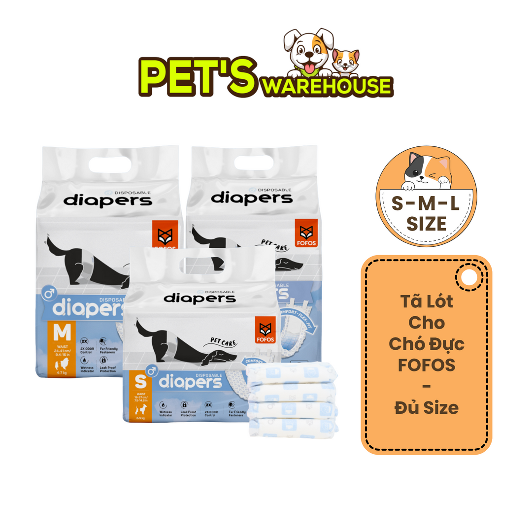 Tã Quần Fofos Chó Đực Mọi Lứa Tuổi