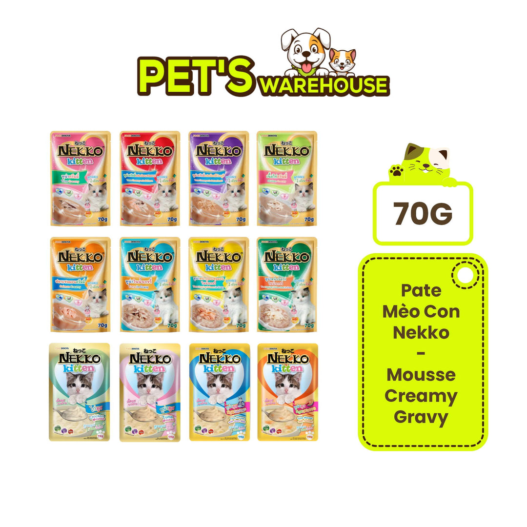 Pate mèo con Nekko, Thái Lan, gói 70g | Pet's Warehouse
