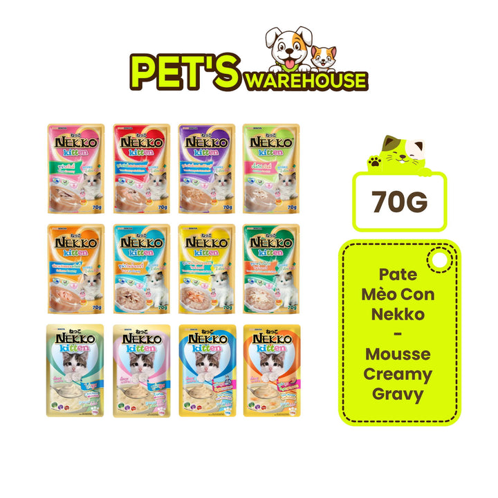 Pate mèo con Nekko, Thái Lan, gói 70g | Pet's Warehouse
