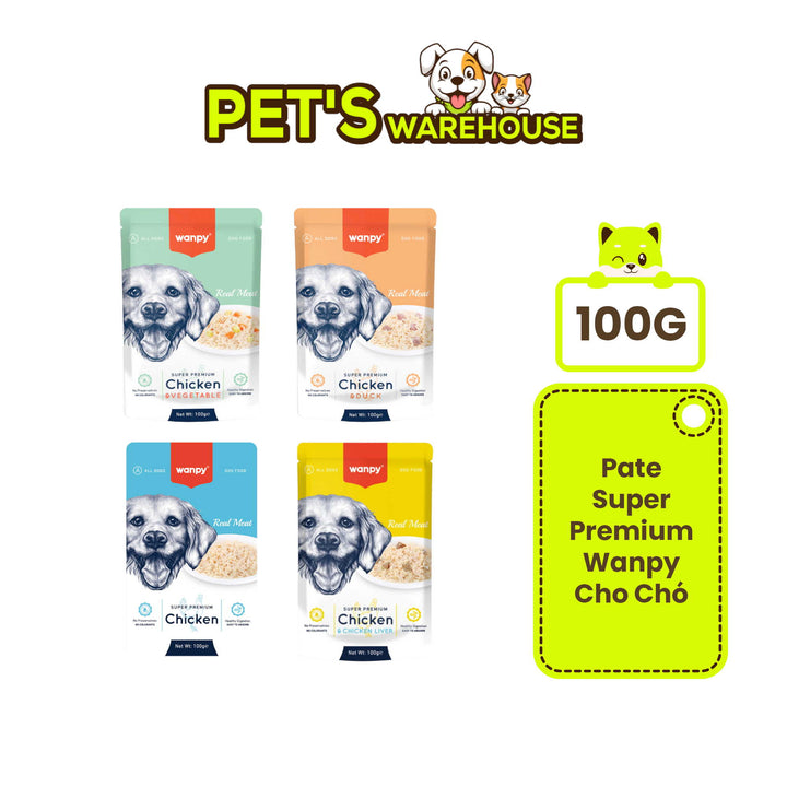 Pate Super Premium Wanpy Cho Chó Gói 100G