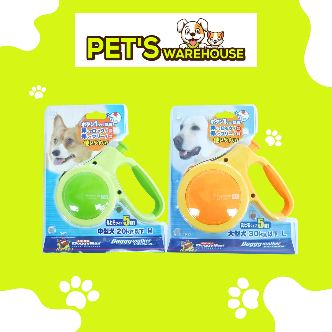 Dây Dắt Chó DoggyWalker 5m Dạng Hộp Bấm Tự Động