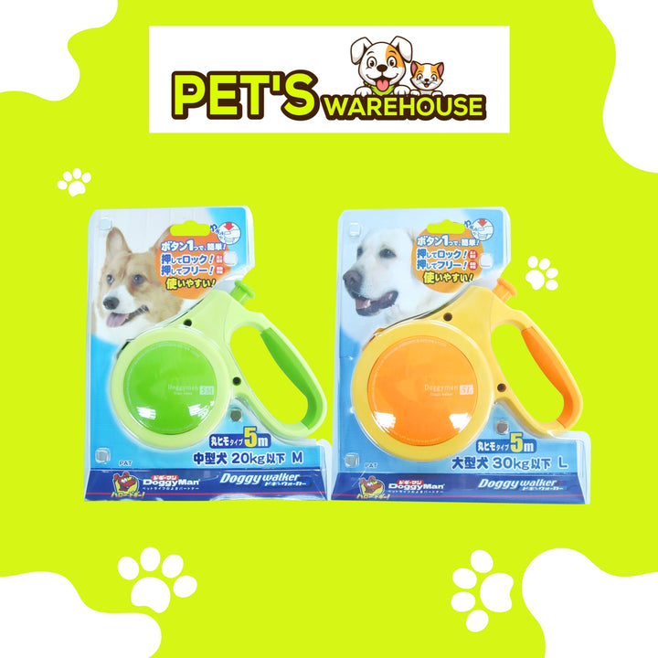 Dây Dắt Chó DoggyWalker 5m Dạng Hộp Bấm Tự Động