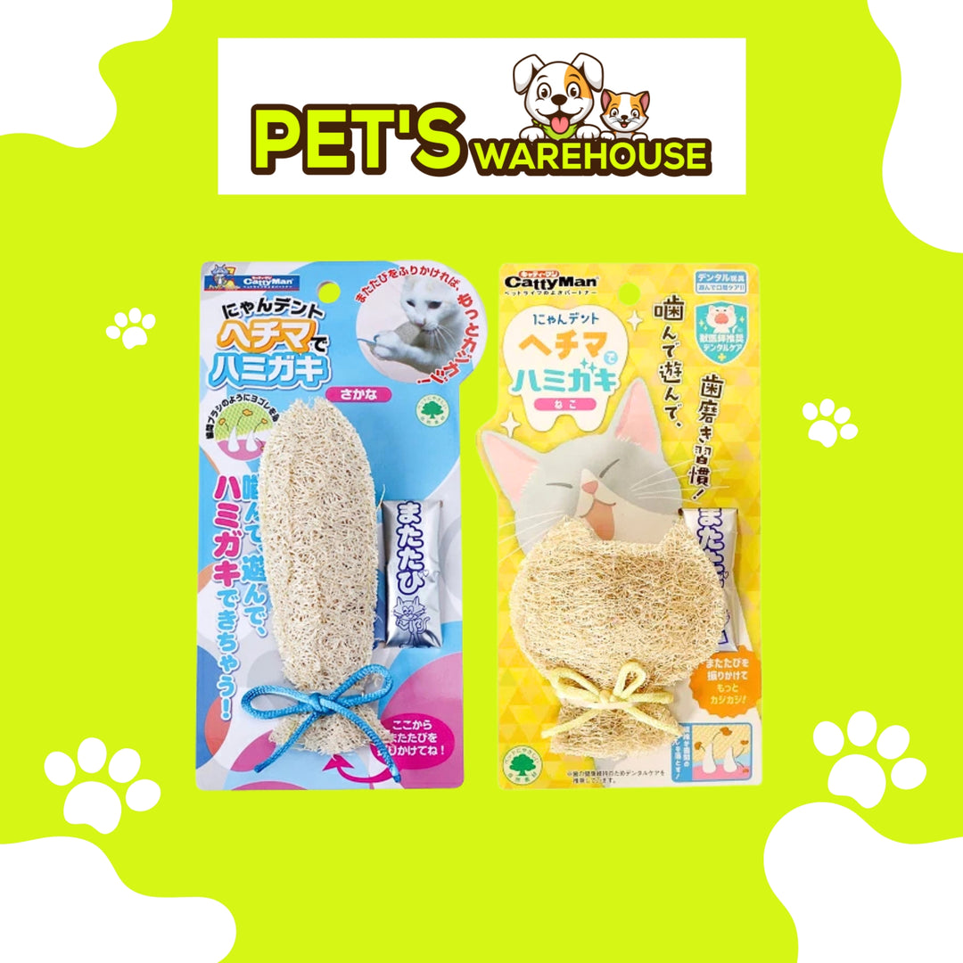 Đồ Chơi Xơ Mướp CattyMan Cho Mèo, Hình Cá & Hình Mặt Mèo