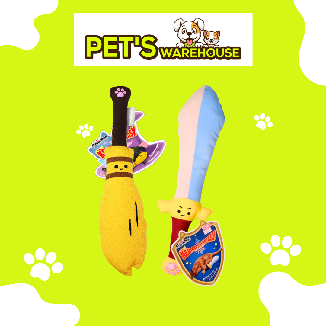 Gối Ôm CattyMan Cho Mèo, Hình Cây Chổi & Cây Kiếm