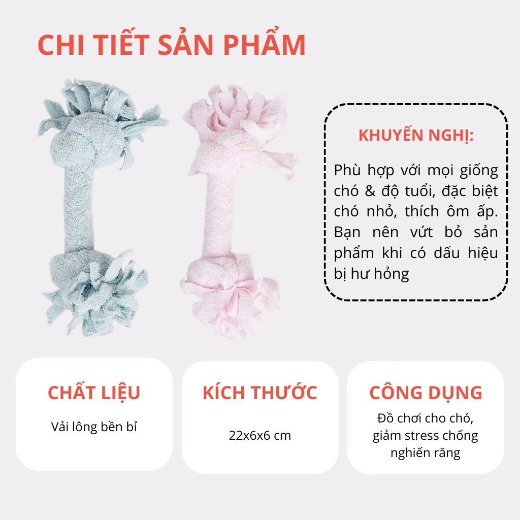 Đồ Chơi Fofos Thú Bông - Xương Gặm Chó