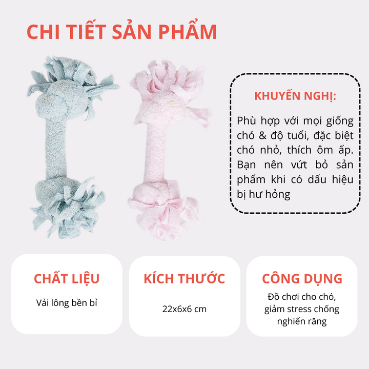 Đồ Chơi Fofos Thú Bông - Xương Gặm Chó
