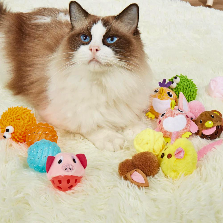 Đồ Chơi Fofos Banh Tròn Nhiều Hình Cho Mèo