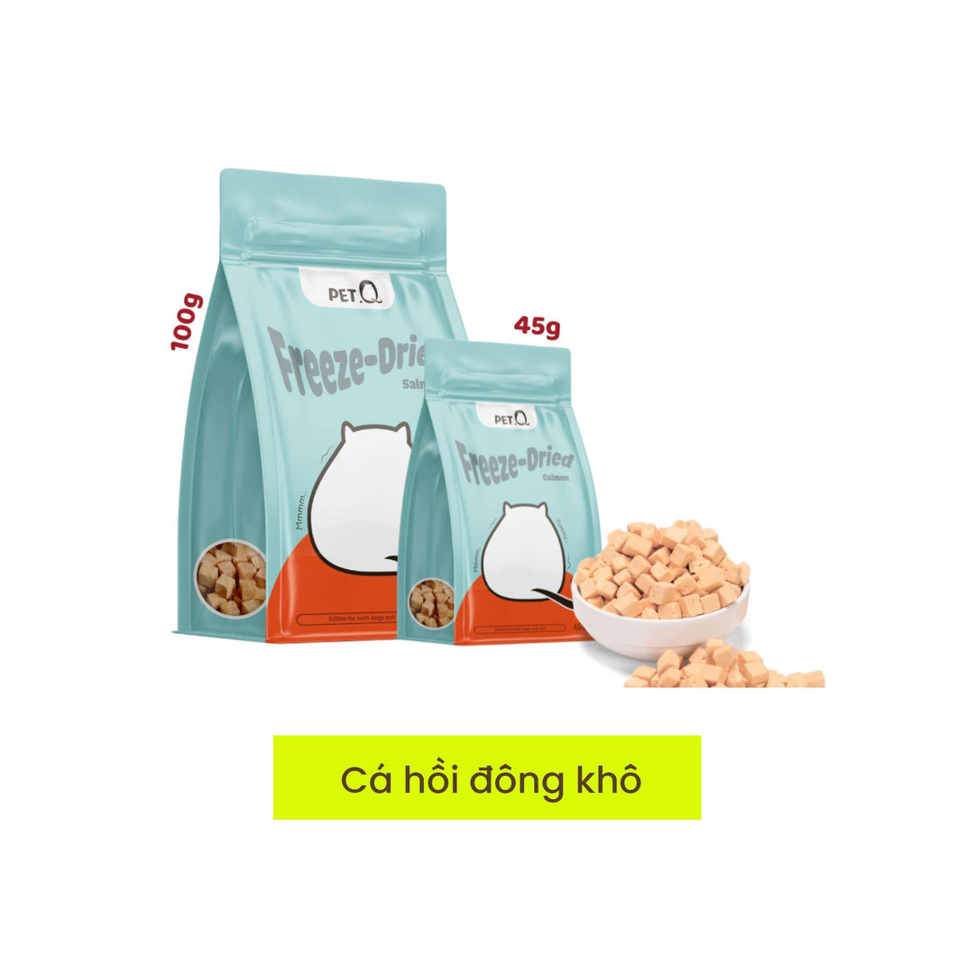 Snack Đông Khô Cho Chó Mèo PetQ, 200g