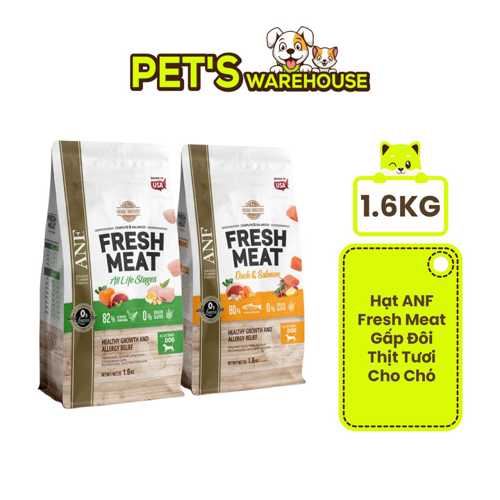 Hạt ANF Fresh Meat Gấp Đôi Thịt Tươi Cho Chó Mọi Lứa Tuổi, Túi 1.6Kg
