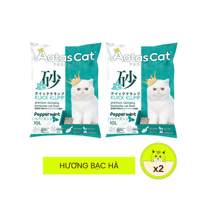 Cát Đất Sét Aatas Vệ Sinh Cho Mèo, 10L