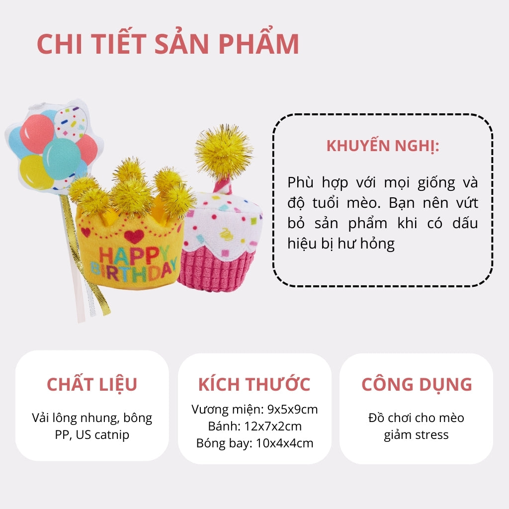Đồ Chơi Fofos Mèo Chủ Đề Sinh Nhật & Mùa Hè
