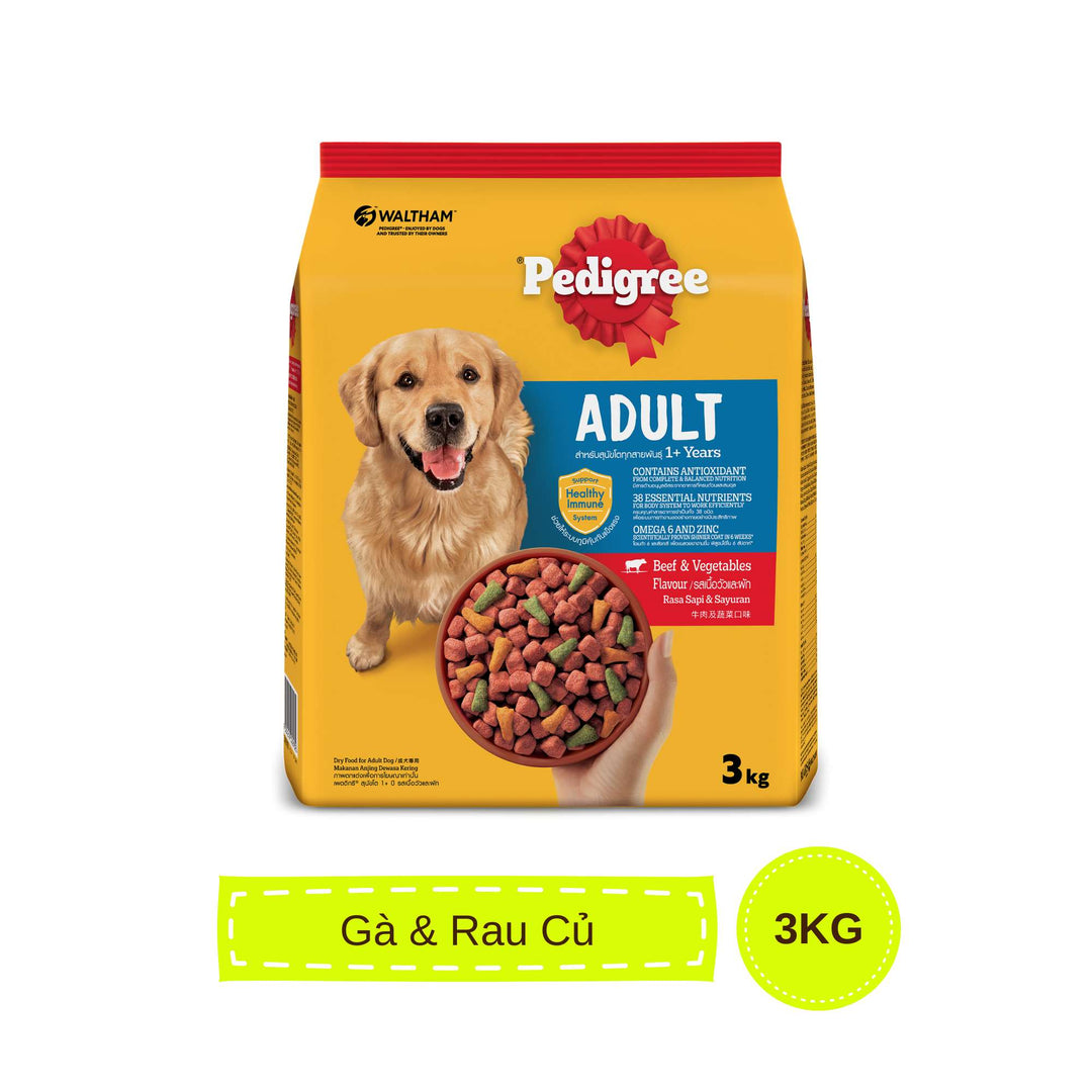 Hạt Pedigree Chó Trưởng Thành 3KG