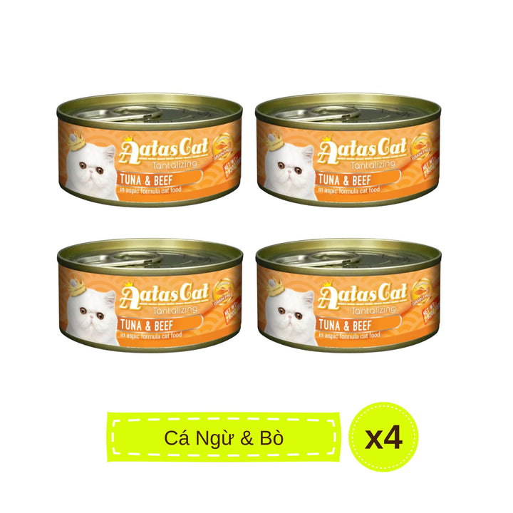 Pate Aatas cho mèo mọi lứa tuổi, lon 80g | Pet's Warehouse