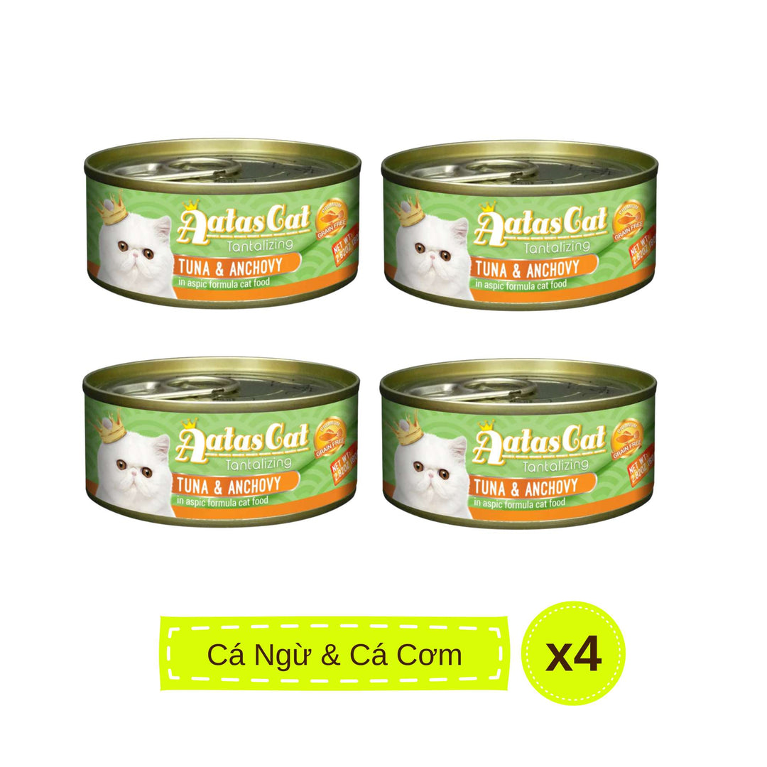 Pate Aatas cho mèo mọi lứa tuổi, lon 80g | Pet's Warehouse