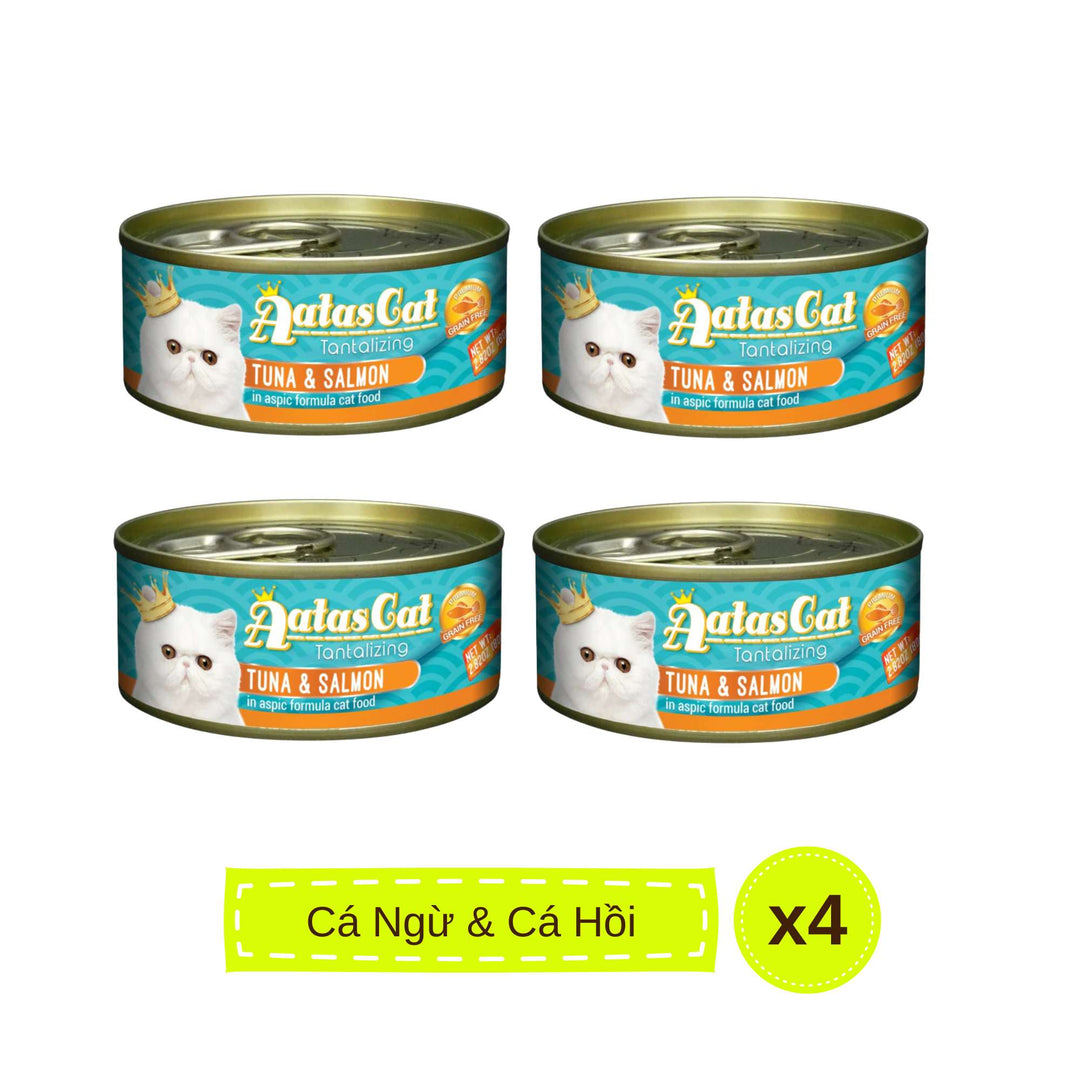Pate Aatas cho mèo mọi lứa tuổi, lon 80g | Pet's Warehouse