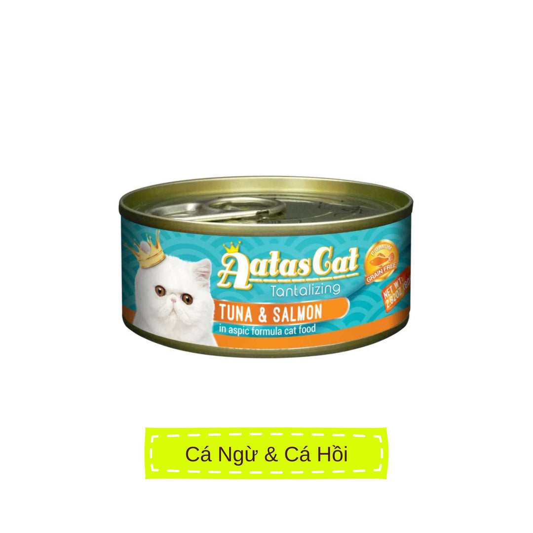 Pate Aatas cho mèo mọi lứa tuổi, lon 80g | Pet's Warehouse
