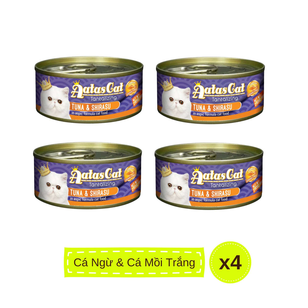 Pate Aatas cho mèo mọi lứa tuổi, lon 80g | Pet's Warehouse
