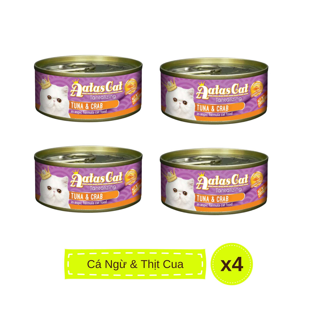 Pate Aatas cho mèo mọi lứa tuổi, lon 80g | Pet's Warehouse