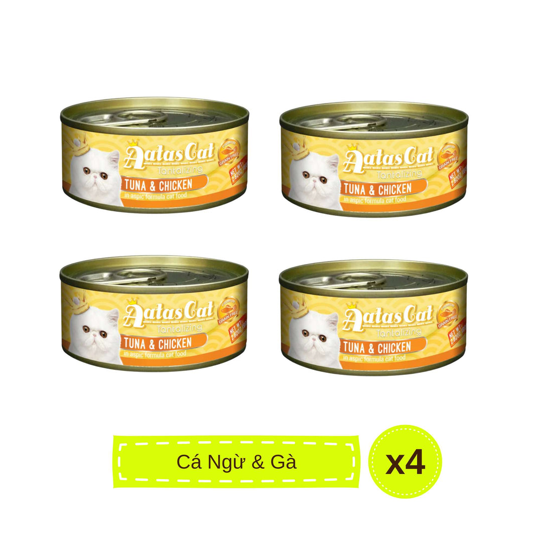 Pate Aatas cho mèo mọi lứa tuổi, lon 80g | Pet's Warehouse