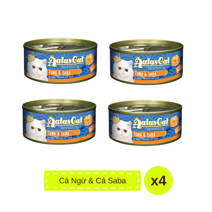 Pate Aatas cho mèo mọi lứa tuổi, lon 80g | Pet's Warehouse