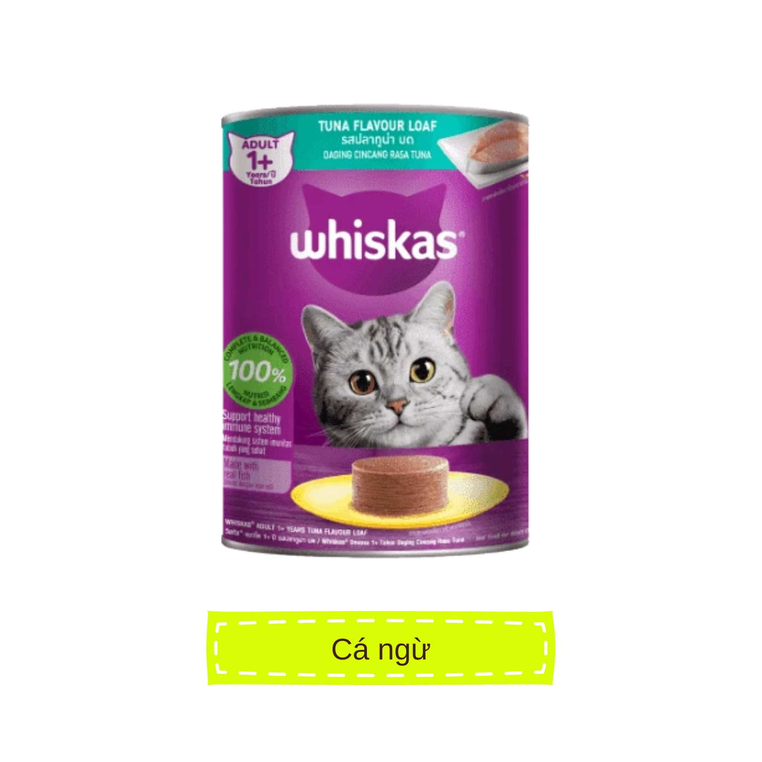 Pate Whiskas Mèo Trưởng Thành Lon 400G