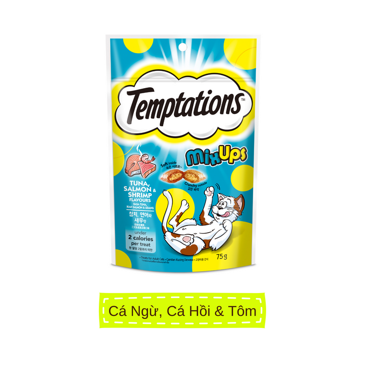 Bánh Thưởng Temptations Mèo 75G