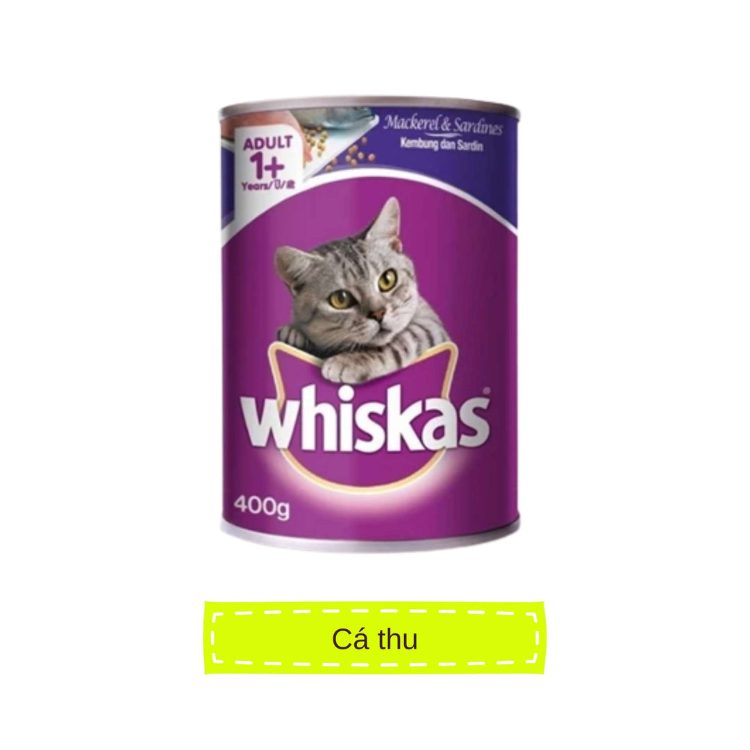 Pate Whiskas Mèo Trưởng Thành Lon 400G
