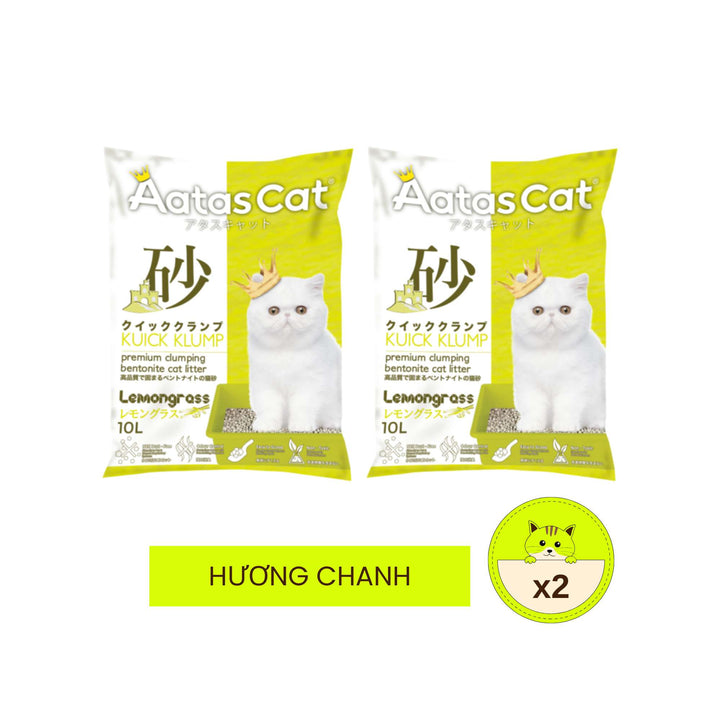 Cát Đất Sét Aatas Vệ Sinh Cho Mèo, 10L