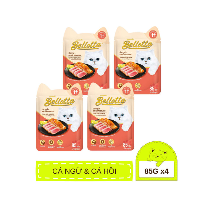 Pate Bellotta Cá Ngừ Mix Đầy Đủ Vị Cho Mèo Trưởng Thành, Gói 85g