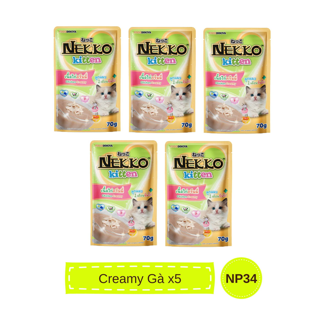 Pate mèo con Nekko, Thái Lan, gói 70g | Pet's Warehouse
