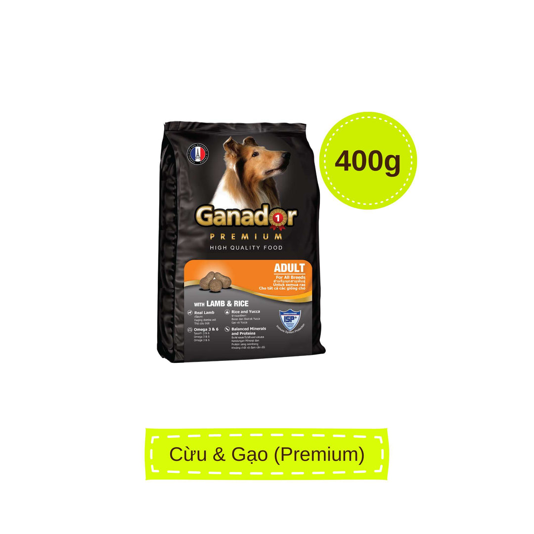 Hạt Ganador cho chó mọi lứa tuổi, nhiều vị, 400g | Pet's Warehouse