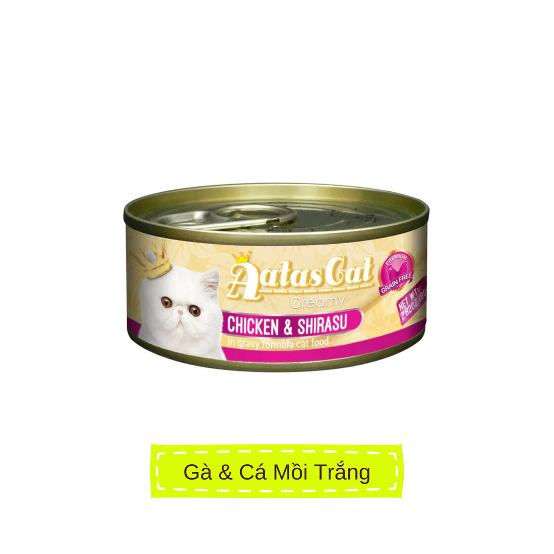 Pate Aatas cho mèo mọi lứa tuổi, lon 80g | Pet's Warehouse
