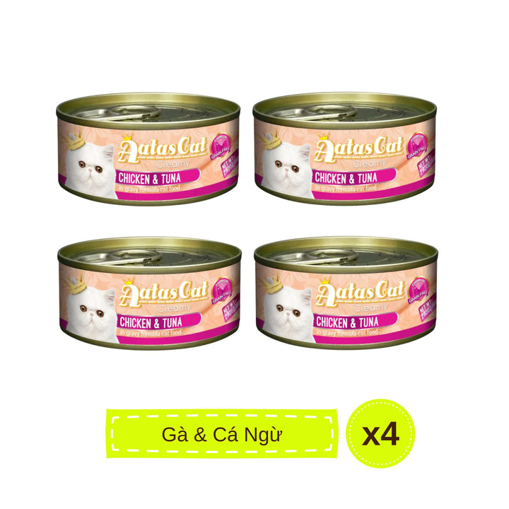 Pate Aatas cho mèo mọi lứa tuổi, lon 80g | Pet's Warehouse