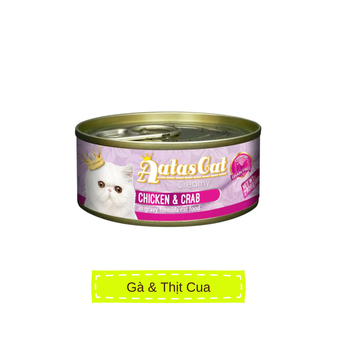 Pate Aatas cho mèo mọi lứa tuổi, lon 80g | Pet's Warehouse