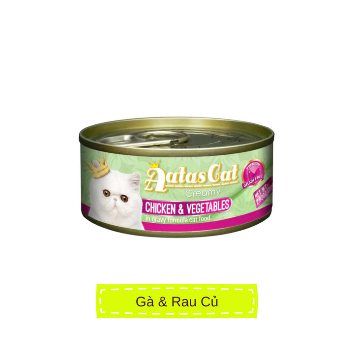 Pate Aatas cho mèo mọi lứa tuổi, lon 80g | Pet's Warehouse