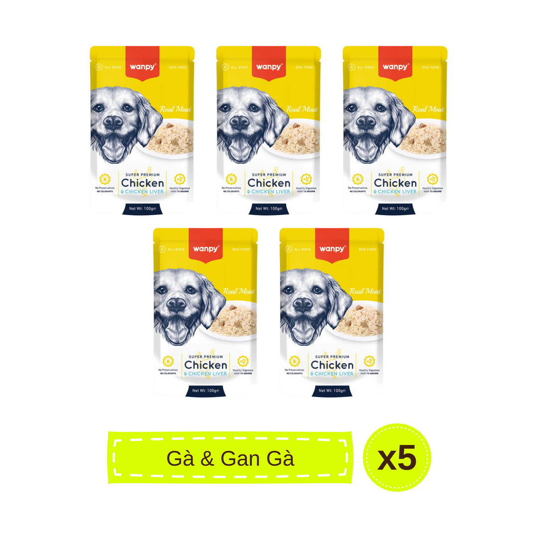 Pate Super Premium Wanpy Cho Chó Gói 100G