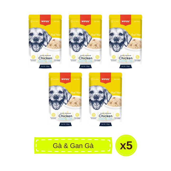 Pate Super Premium Wanpy Cho Chó Gói 100G